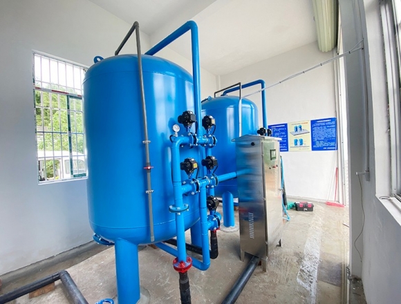 贵港石寨村30吨一体化净水设备