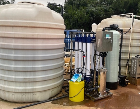 钦州市某项目部4吨超滤生活用水设备